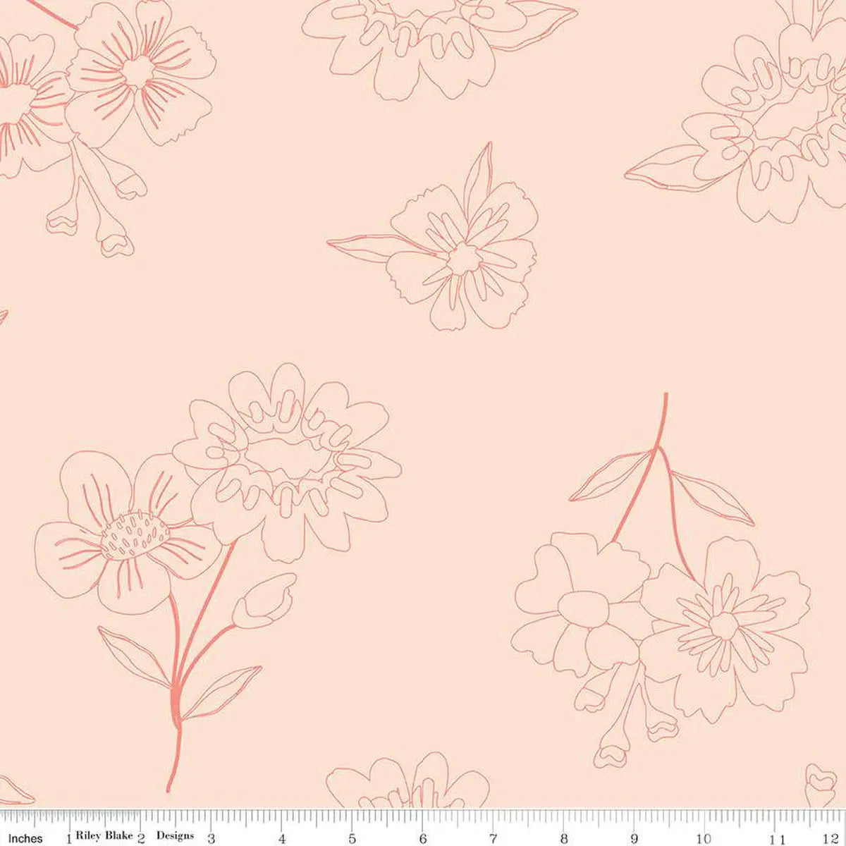 Pink Blush Springs Wideback Fabric Per Yard