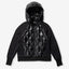 Down Zip Hoodie - Black