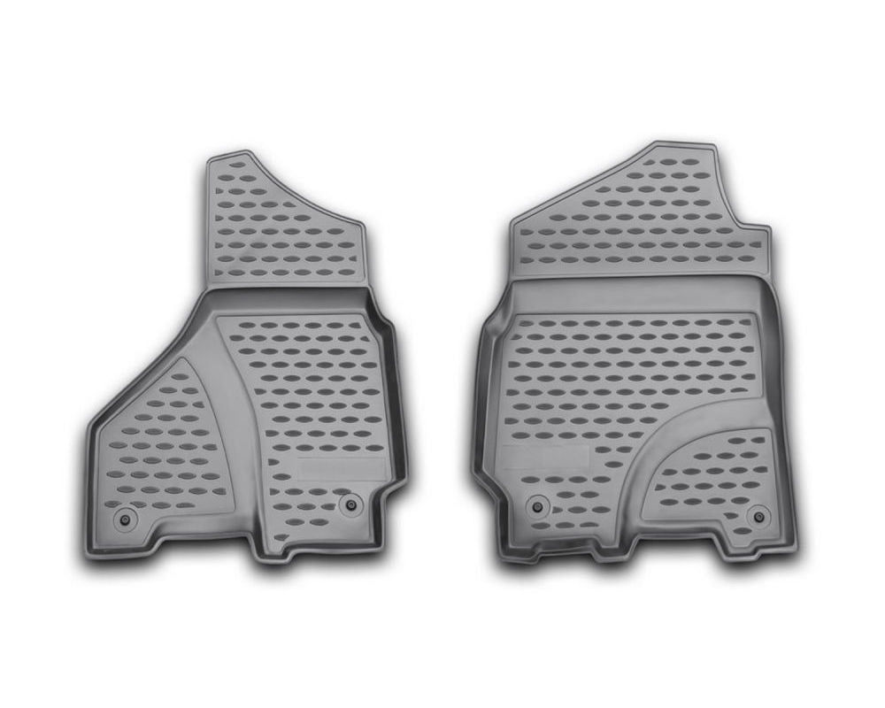 Custom Fit Black Floor Liners for 2002-2012 Dodge/Ram Crew Cab - Korvel