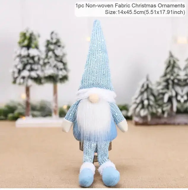 Muñeco de Navidad Gnomo Sin Rostro - Decoración Navideña Caprichosa