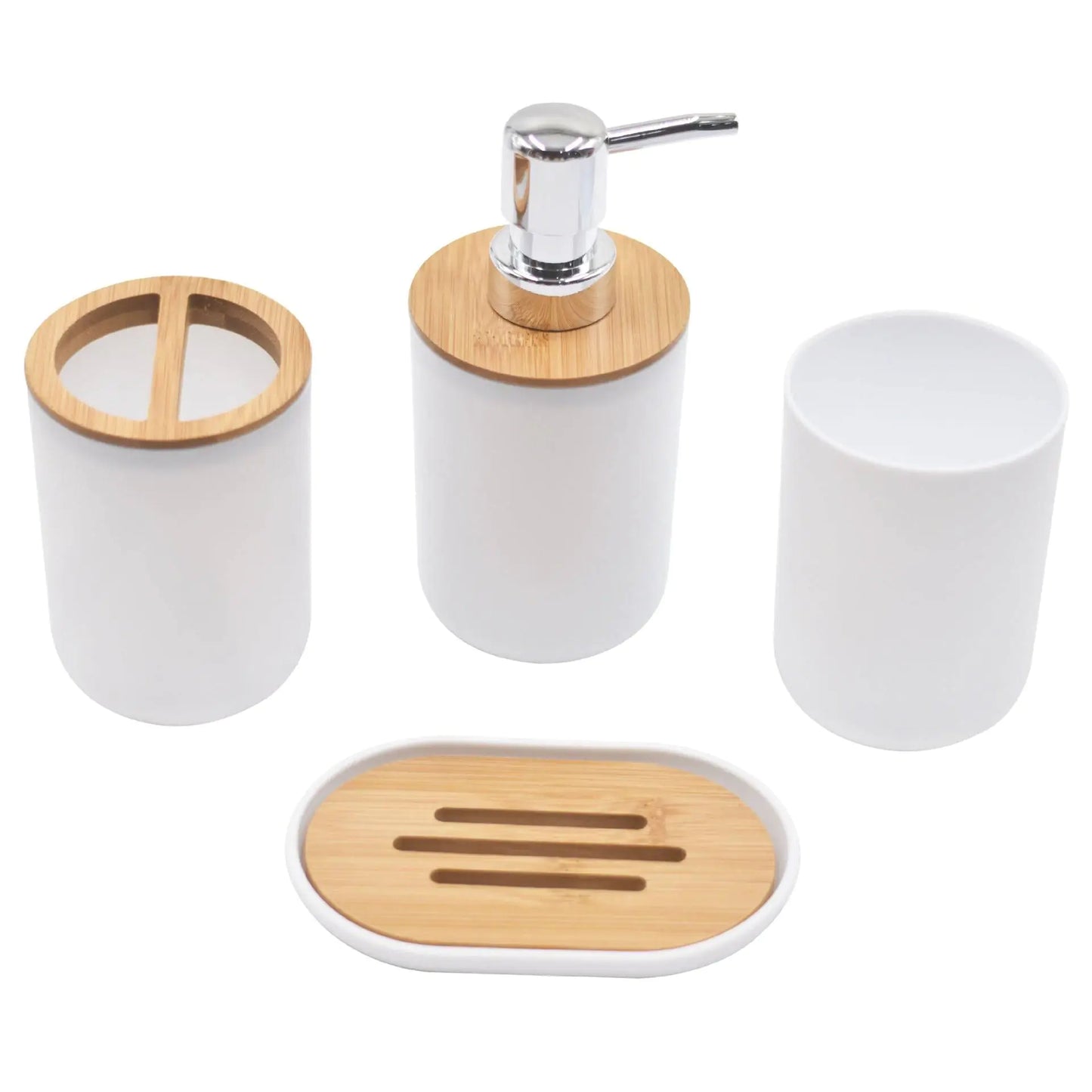 Juego de baño de bambú de lujo ligero
