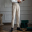 Corduroy Straight High Waist Casual Pants for Men