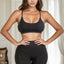 Racerback Cutout Sports Bra