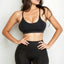 Racerback Cutout Sports Bra