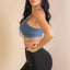 Racerback Cutout Sports Bra