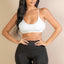 Racerback Cutout Sports Bra