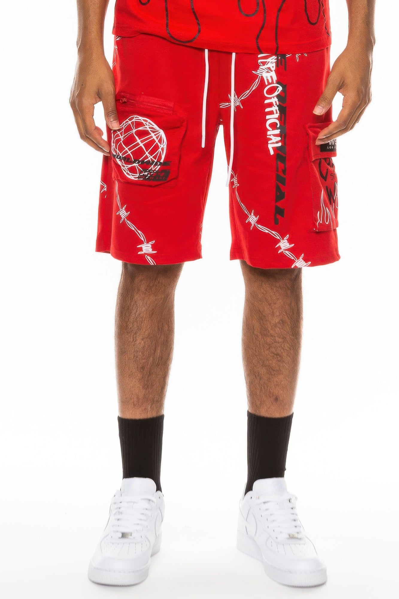 Hype Official Print Jogger Shorts