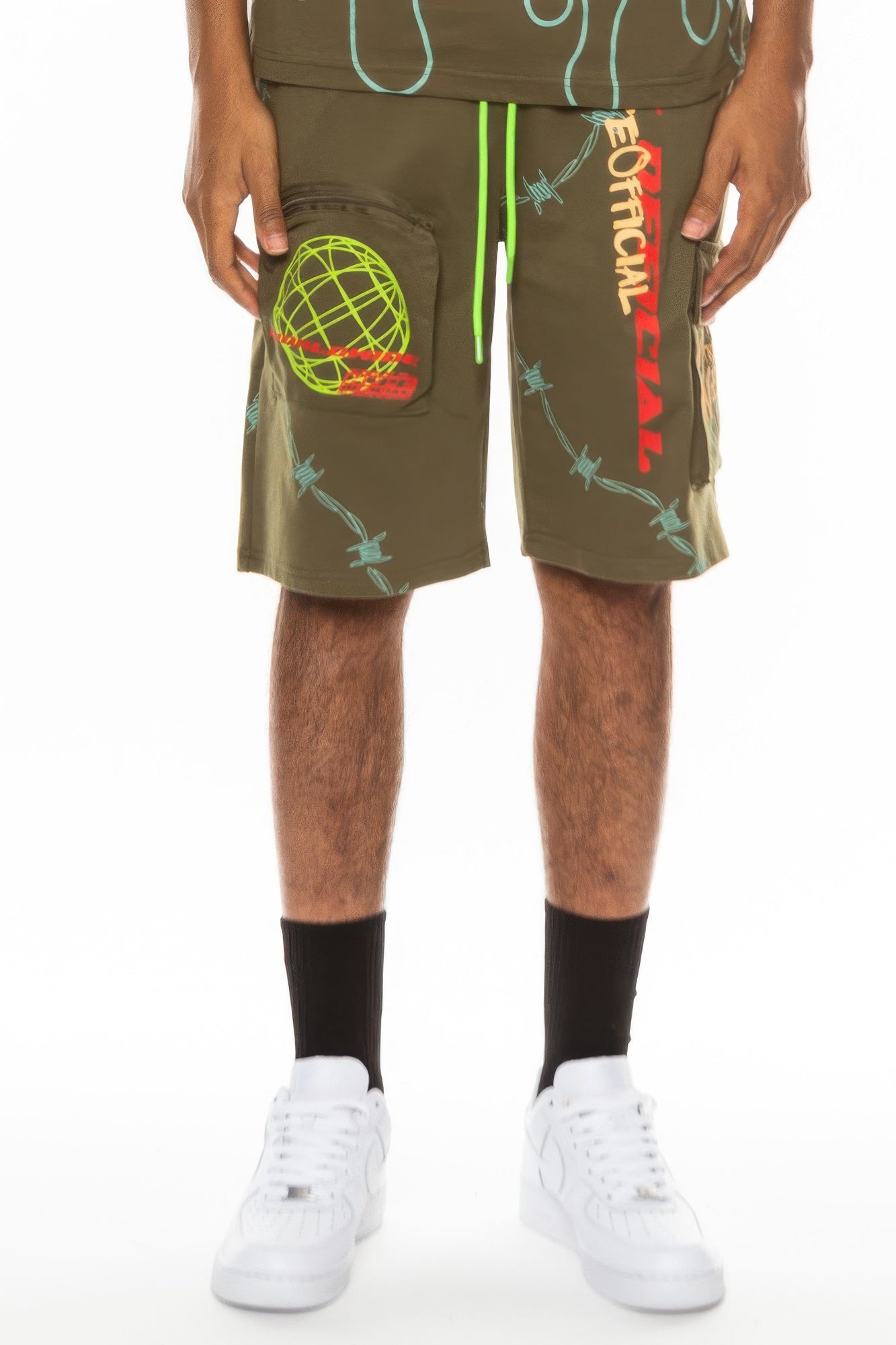 Hype Official Print Jogger Shorts