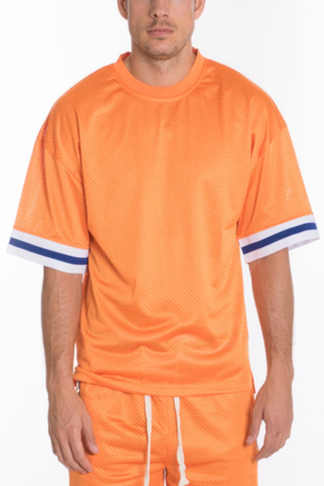 Mesh Sleeve Tape Athletic T-shirt