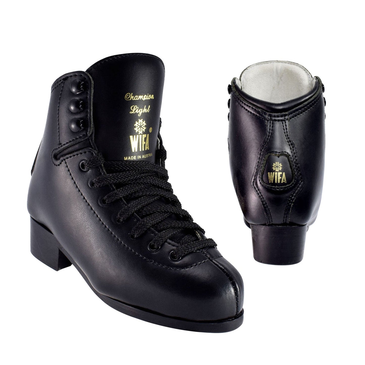 WIFA Champion Light Kids Figure Ice Skates - Black