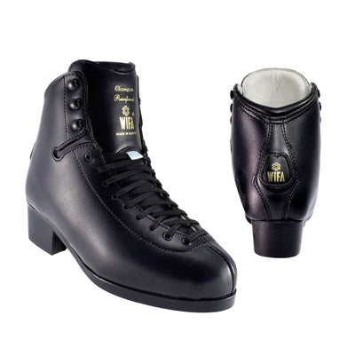 WIFA Champion Reinforced Adult Figure Ice Skates - Black
