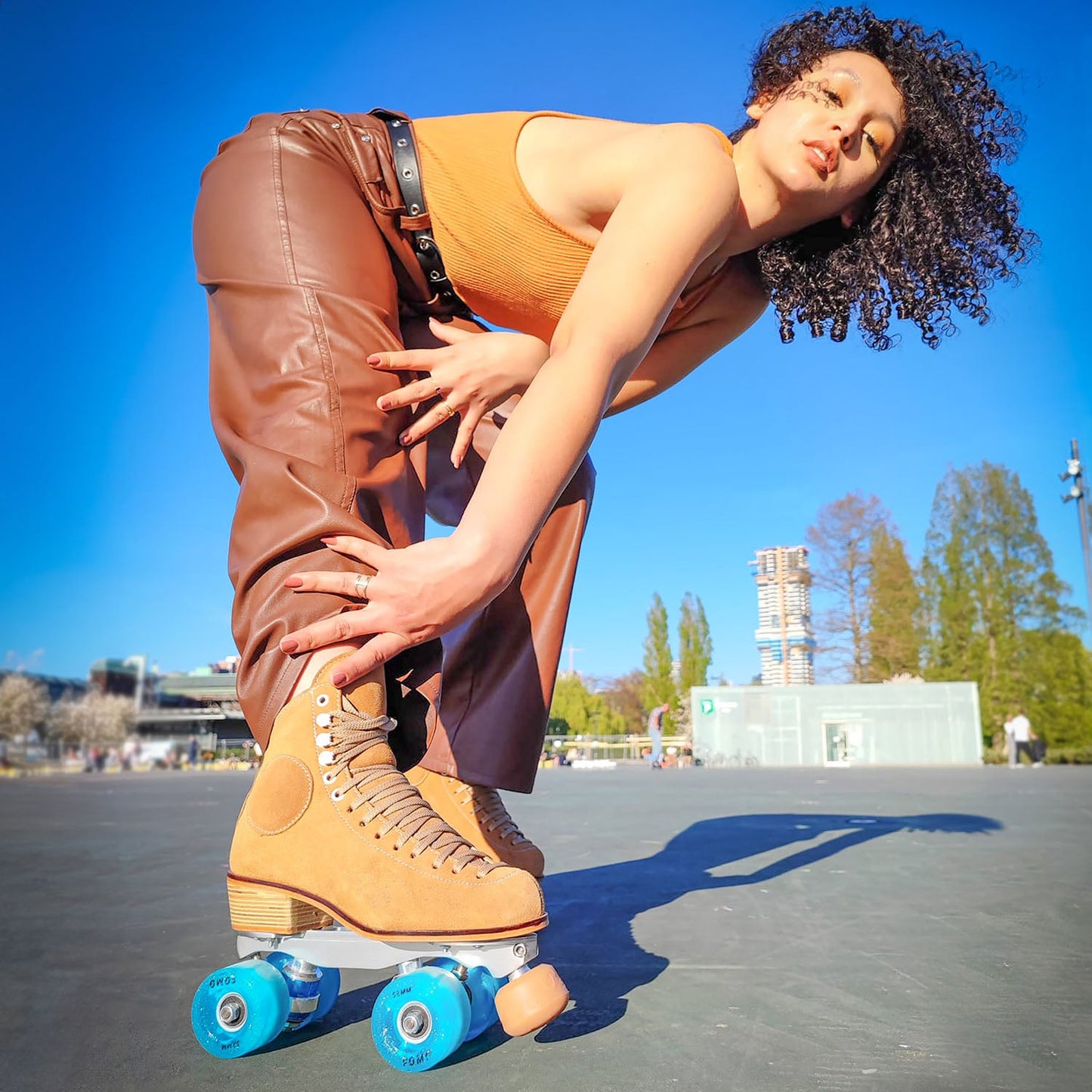 Patins à roulettes WIFA - Suède de rue - Couleurs neutres