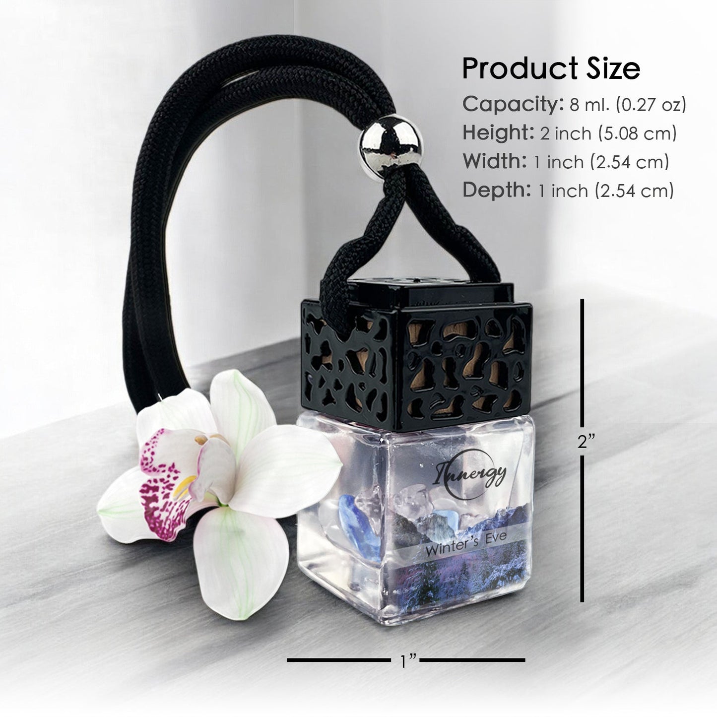 Exclusive Winter's Eve Crystal-Infused Car Diffuser - 8ml - Korvel