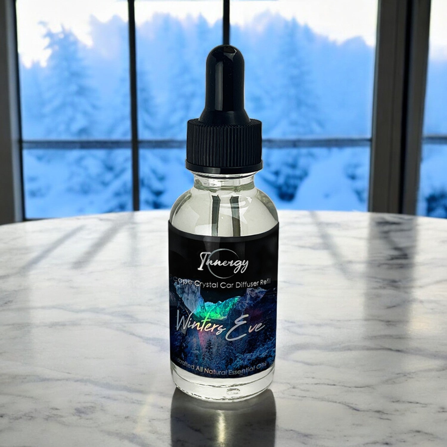 Exclusive Winter's Eve Crystal-Infused Car Diffuser - 8ml - Korvel