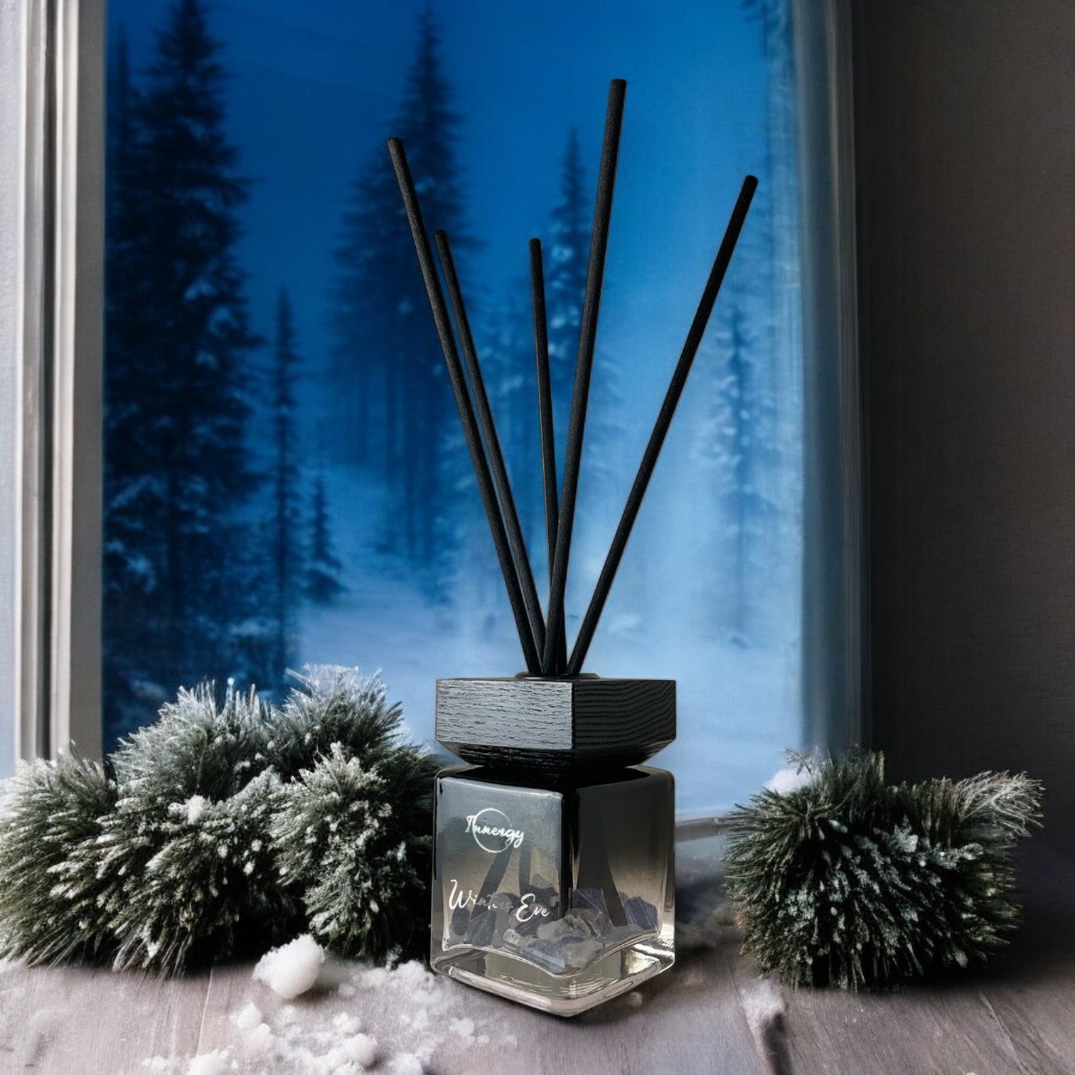 Exclusive Winter's Eve Crystal-Infused Reed Oil Diffuser - 100ml - Korvel