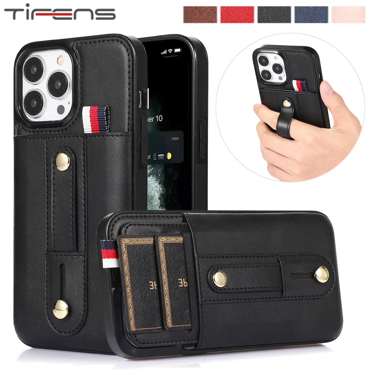 Funda de cuero de lujo para iPhone