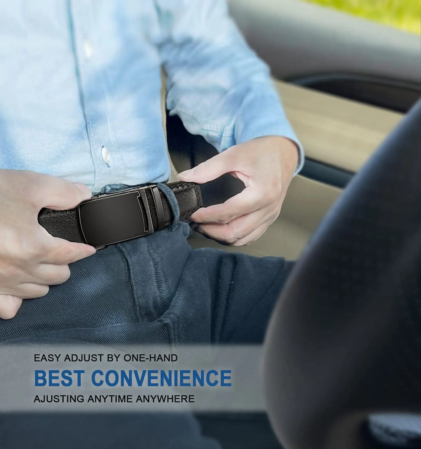 Ceinture à cliquet réglable BULLIANT pour homme - Qualité premium