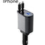 Chargeur de voiture en métal premium - Adaptateur USB-C super rapide 100W