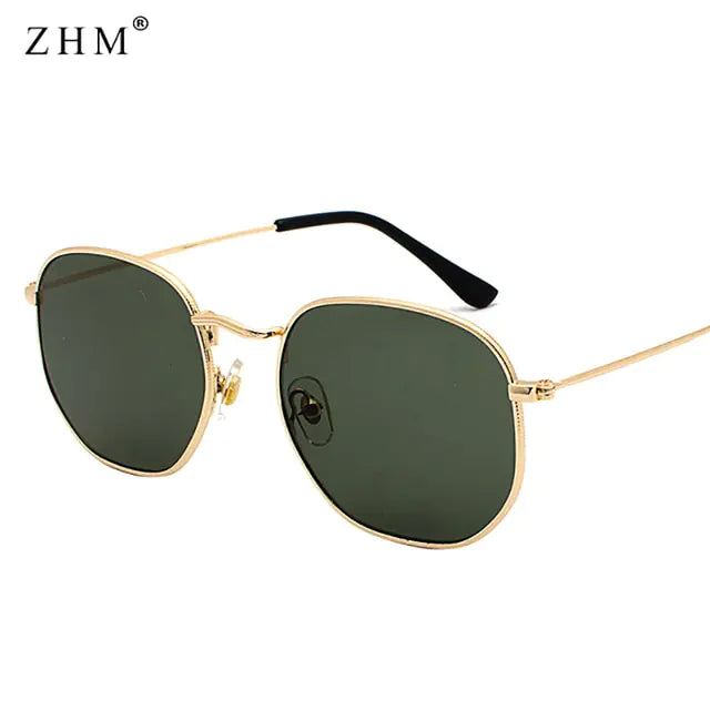 Luxury Classic Square Metal Frame Sunglasses