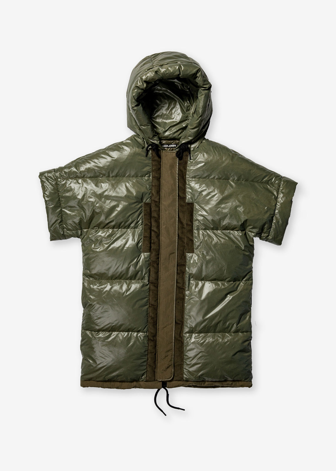 Gilet Long en Duvet - Olive