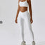 Traje de Yoga Deportivo con Diseño de Rayas en la Espalda