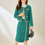 Ensemble de Robe en Tweed d'Hiver Runway