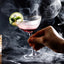 Verre à cocktail en goblet avec bord doré