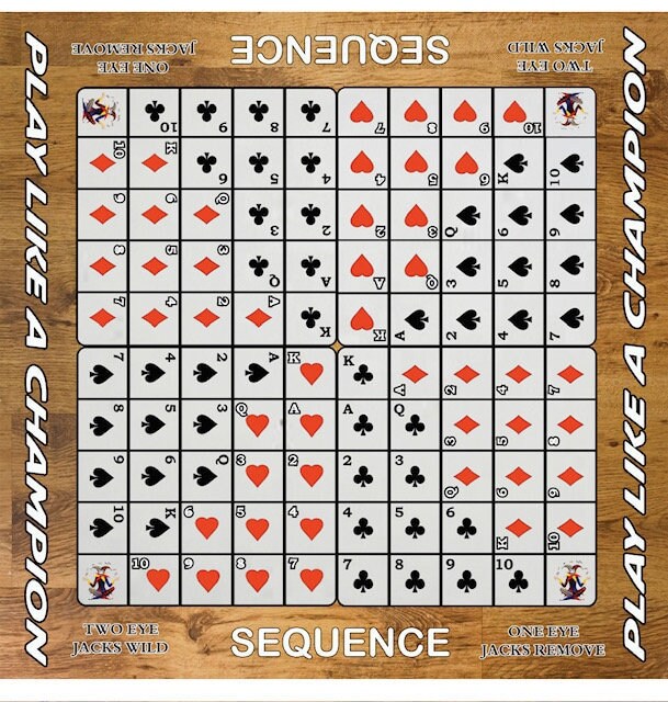 Customizable Sequence Board Game - A Timeless Classic - Korvel