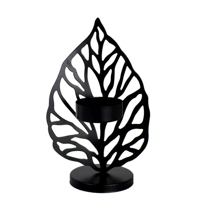 Iron Candlestick Holder: Nordic Design for Elegant Décor