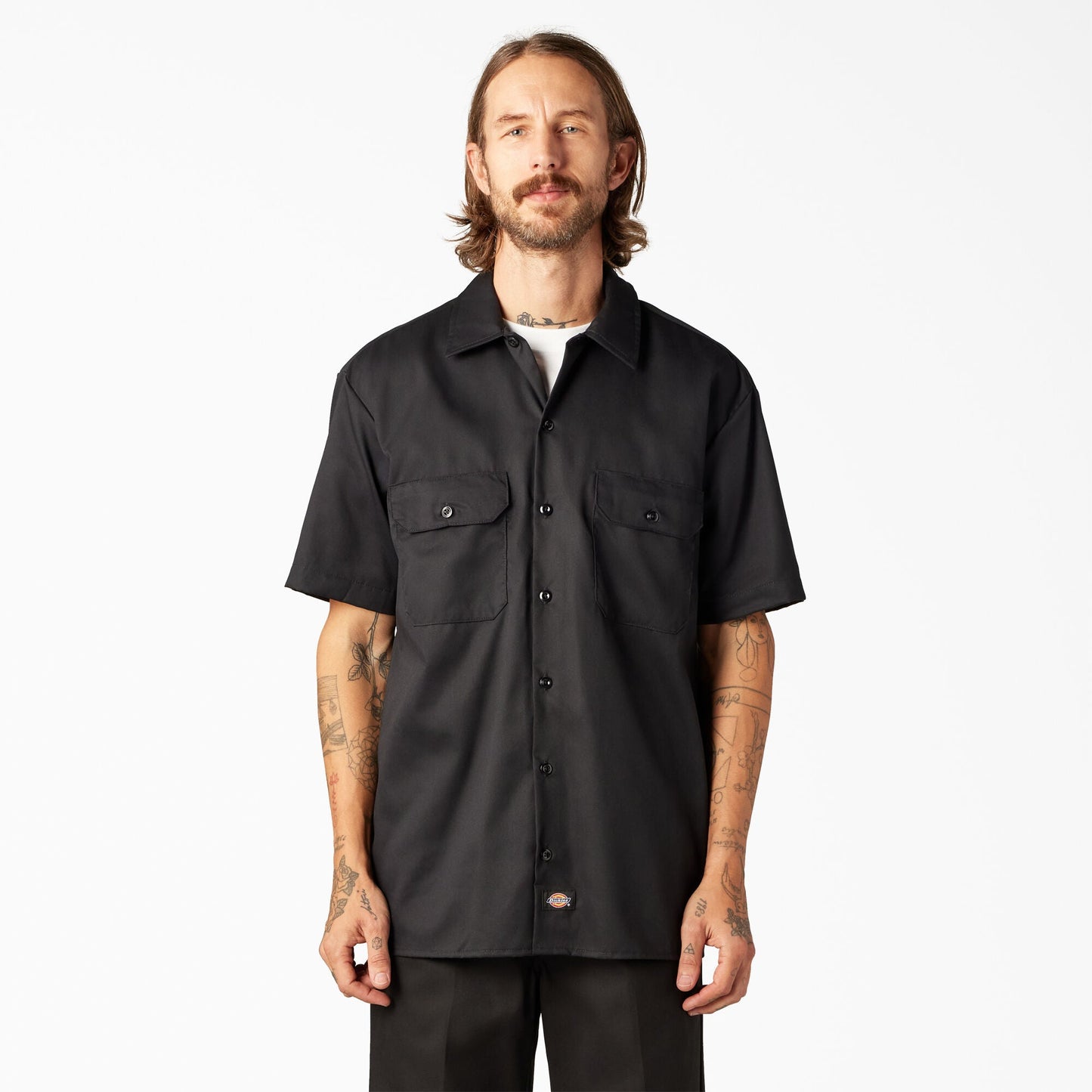 Camisa de Trabajo de Manga Corta de Ajuste Relajado Dickies FLEX A875G