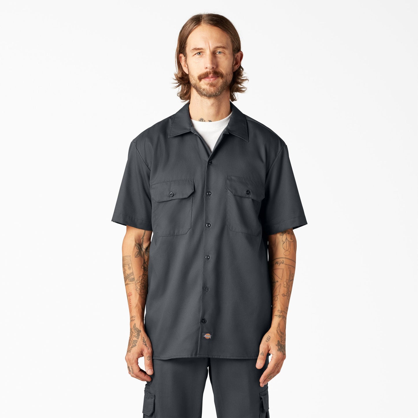 Camisa de Trabajo de Manga Corta de Ajuste Relajado Dickies FLEX A875G