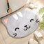 Alfombra Antideslizante de Gato de Caricatura - Decoración Hogareña Juguetona