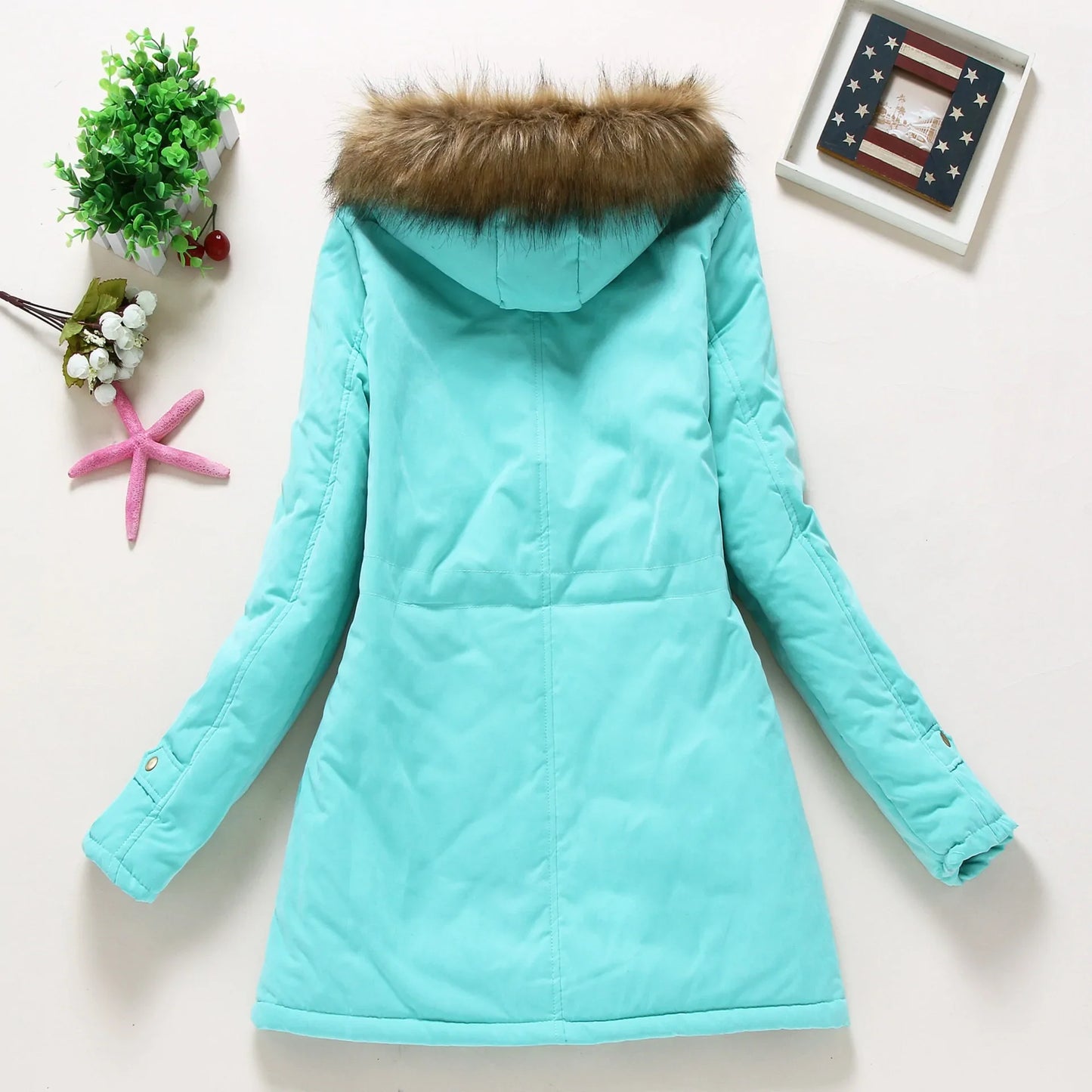 Abrigo de Invierno Estilo Preppy para Mujer