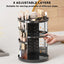 Organisateur de maquillage rotatif premium avec plateaux ajustables