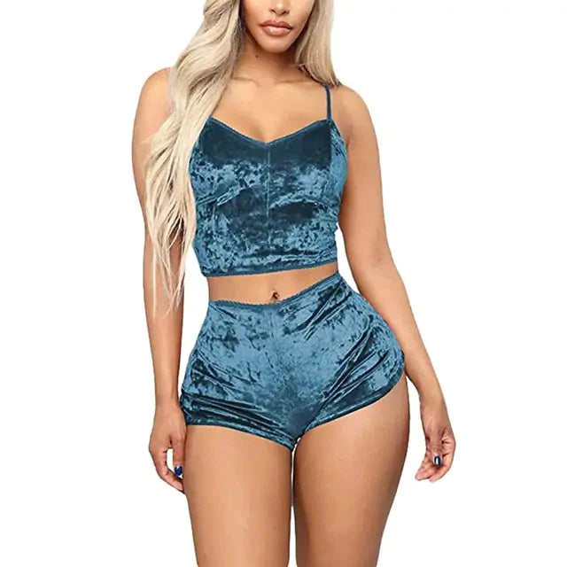 Conjunto de Pijamas de Satén para Damas - Comodidad Lujosa para Cada Noche