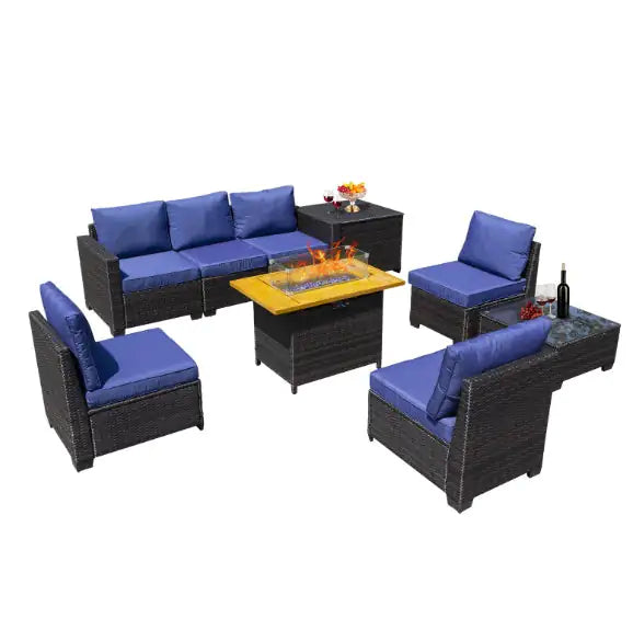 Conjunto de Sofá de Ratan Premium para Vida al Aire Libre
