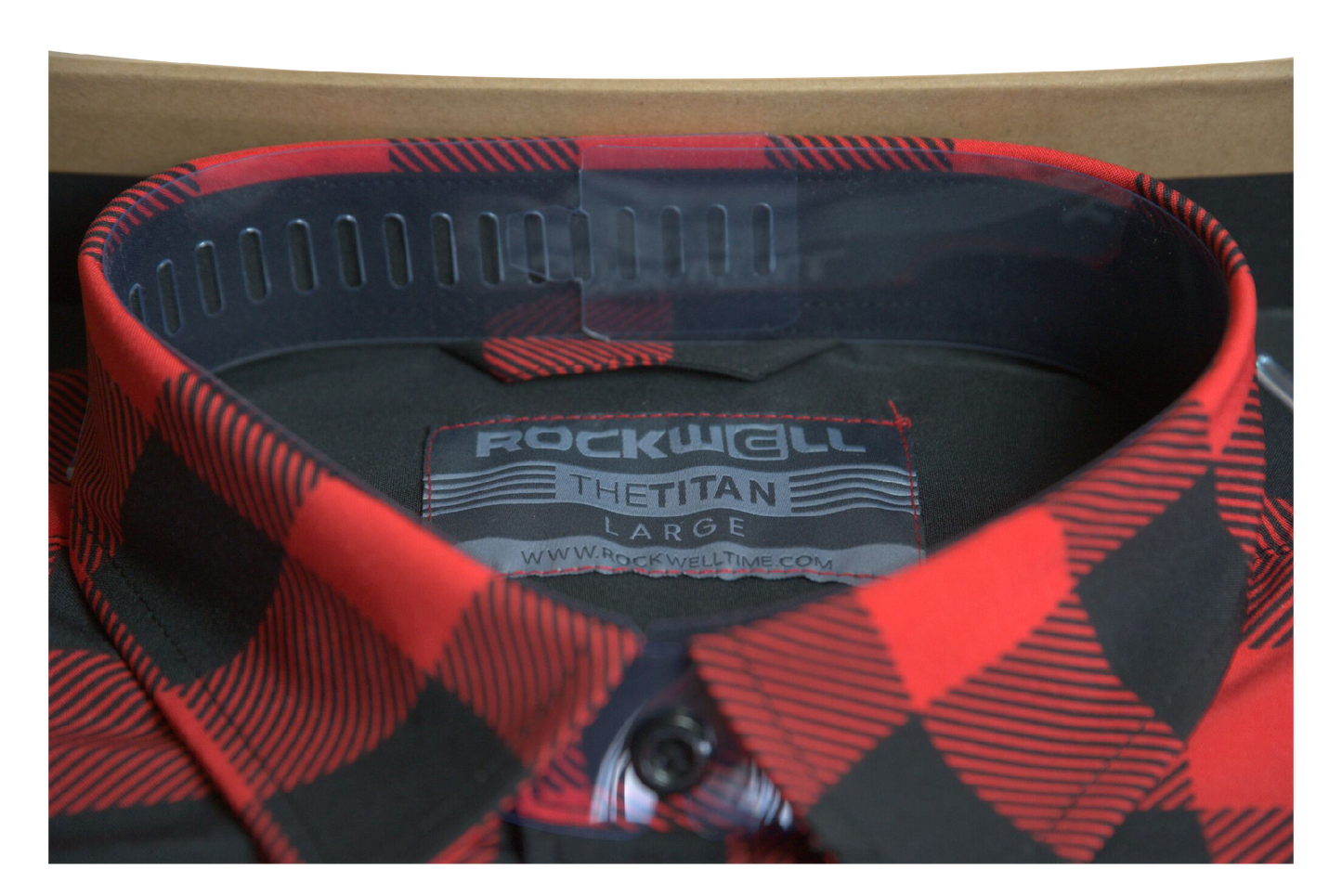 Titan Performance Long Sleeve Shirt - Black/Red Plaid - Korvel
