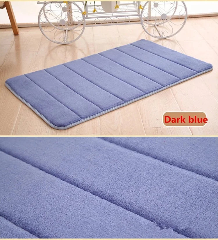 Tapis de bain en mousse à mémoire de forme en corail de luxe