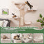 Torre para Gatos Montada en la Pared de Calidad Premium con Hamaca y Alfombrilla para Rascar