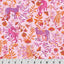 Tela de Cuddle Rosa Wanderlust Big Cats para Acolchar por Yarda