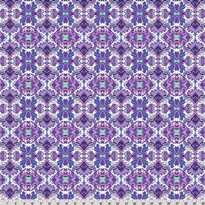 Wanderlust Damask Quilting Cuddle Blue Fabric per Yard