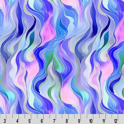 Tissu Cuddle Bleu Quilting Wanderlust Rainbow par Yard