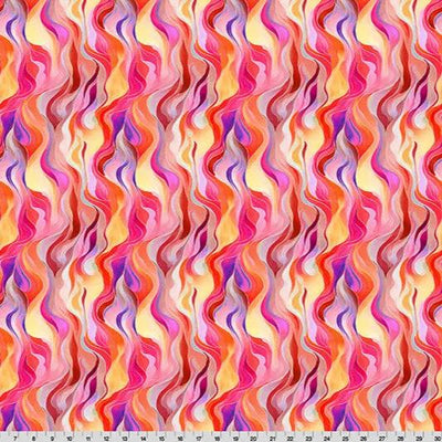 Wanderlust Rainbow Quilting Cuddle Pink Fabric per Yard