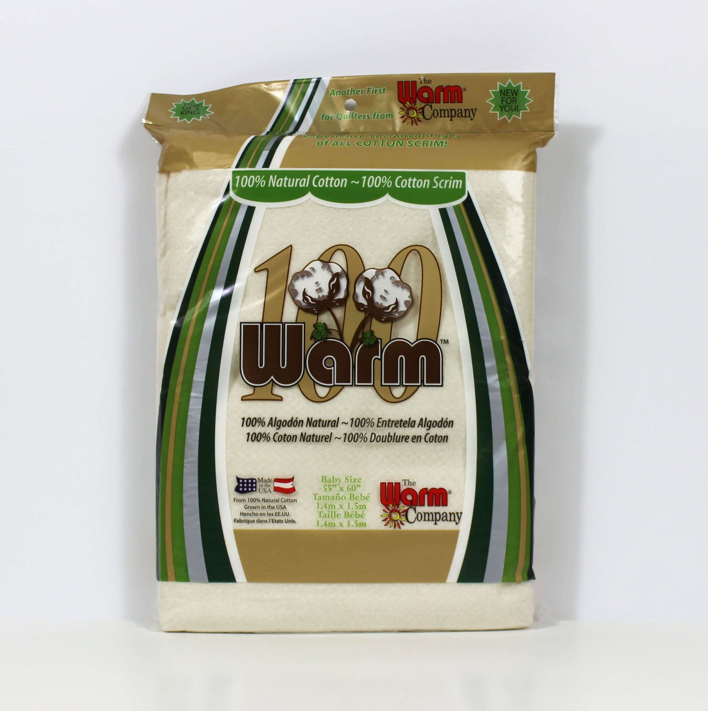 Warm 100 Ultra Clean Natural Cotton + 100% Cotton Scrim - Caja Completa