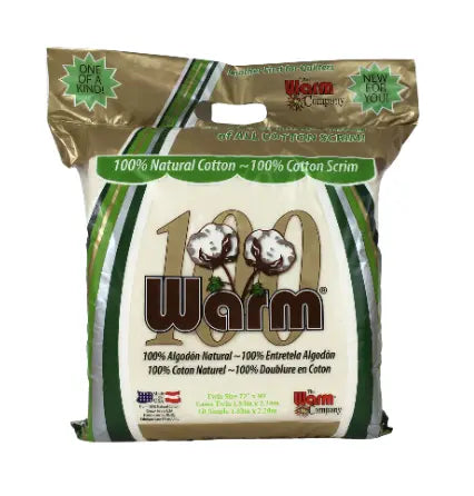 Warm 100 Ultra Clean Natural Cotton + 100% Cotton Scrim - Caja Completa