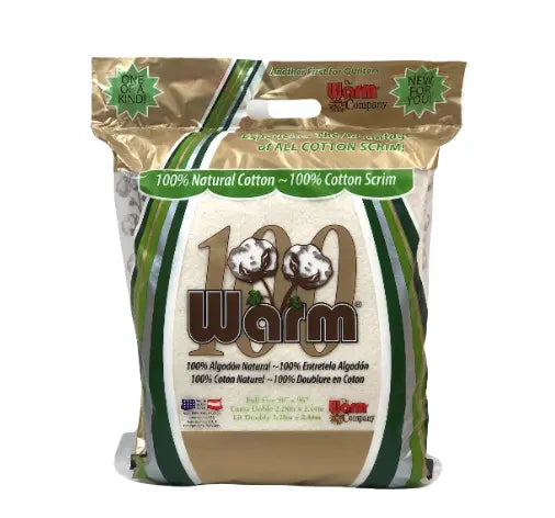 Warm 100 Ultra Clean Natural Cotton + 100% Cotton Scrim - Caja Completa