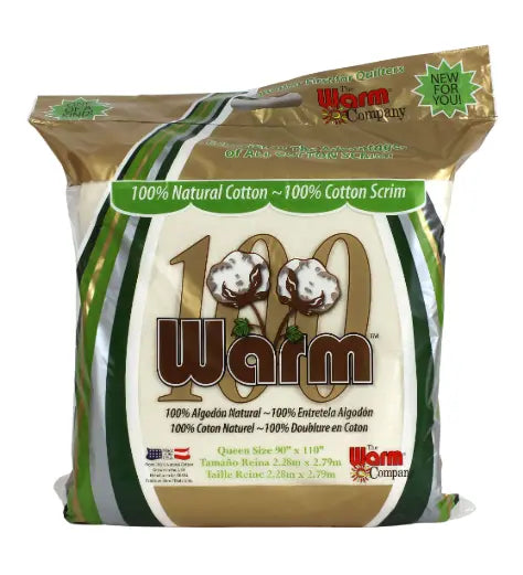 Warm 100 Ultra Clean Natural Cotton + 100% Cotton Scrim - Caja Completa