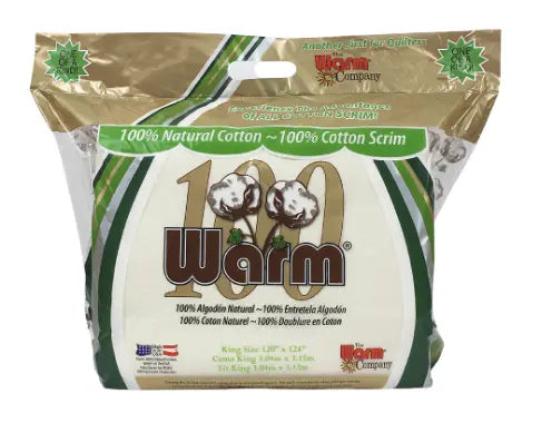 Warm 100 Ultra Clean Natural Cotton + 100% Cotton Scrim - Caja Completa