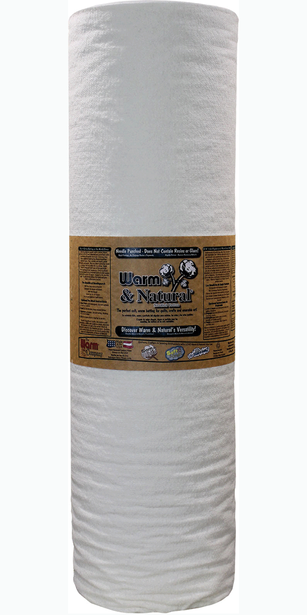Batting de algodón Warm & Natural 90" x 40 YD - Calidad Premium