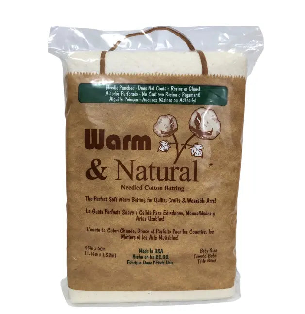 Batting en coton needled Warm & Natural - Boîte complète